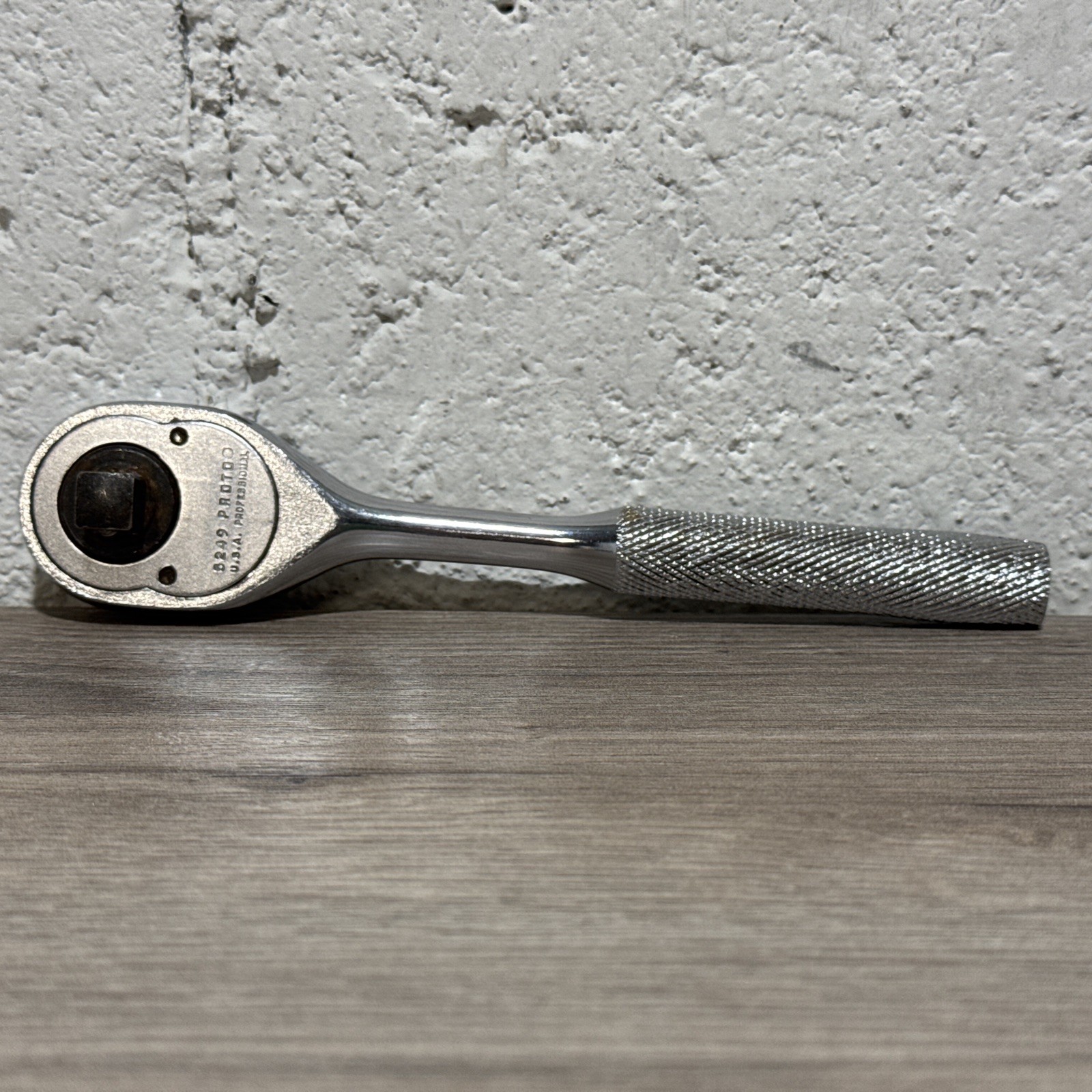 Vintage Proto 3/8 Drive Pear Head Ratchet 5249 Made In The USA
