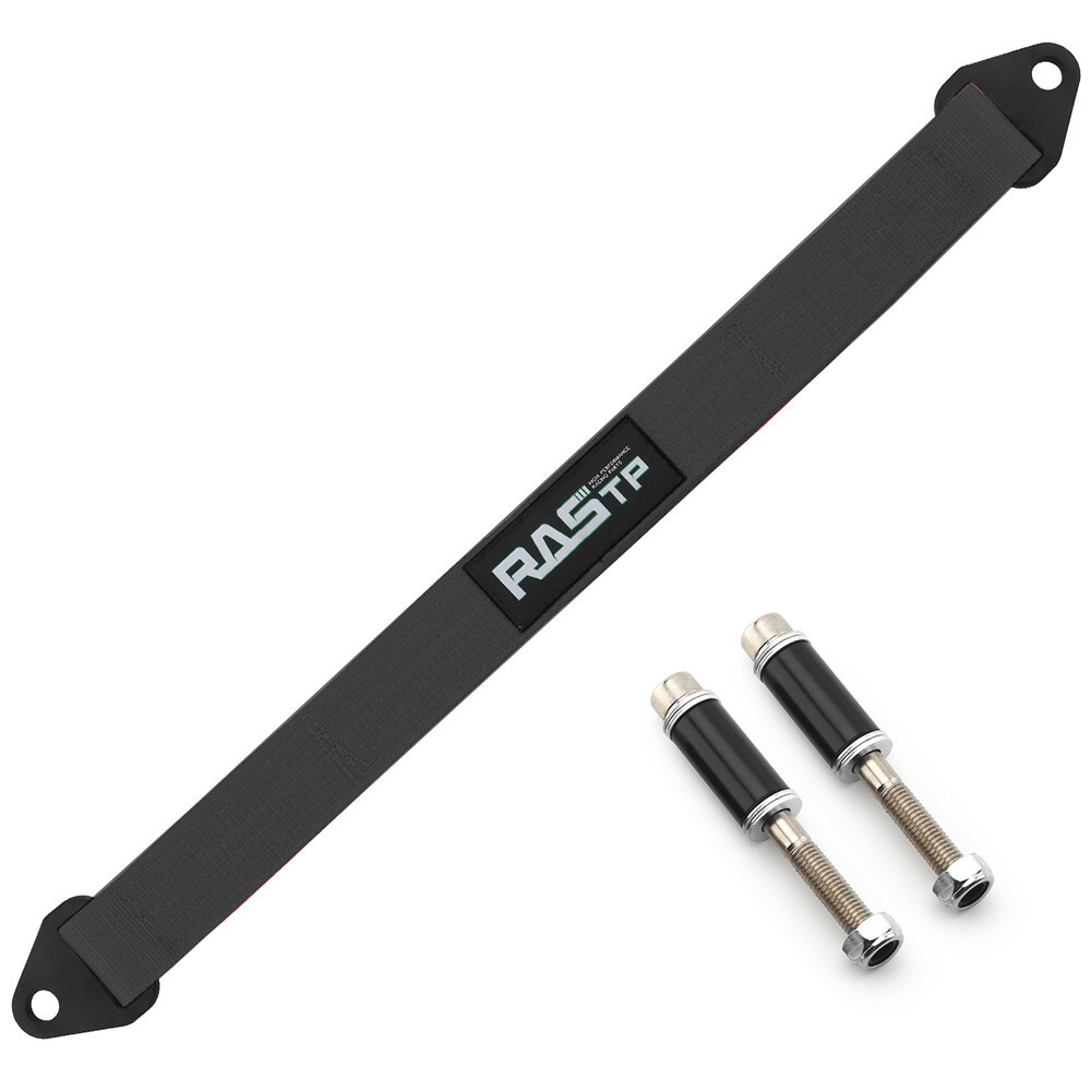 2X Black 10000lb Limit Straps Shock Suspension 12″ 14″ 16″ 18″ 20″ 22″ 24″ 26″