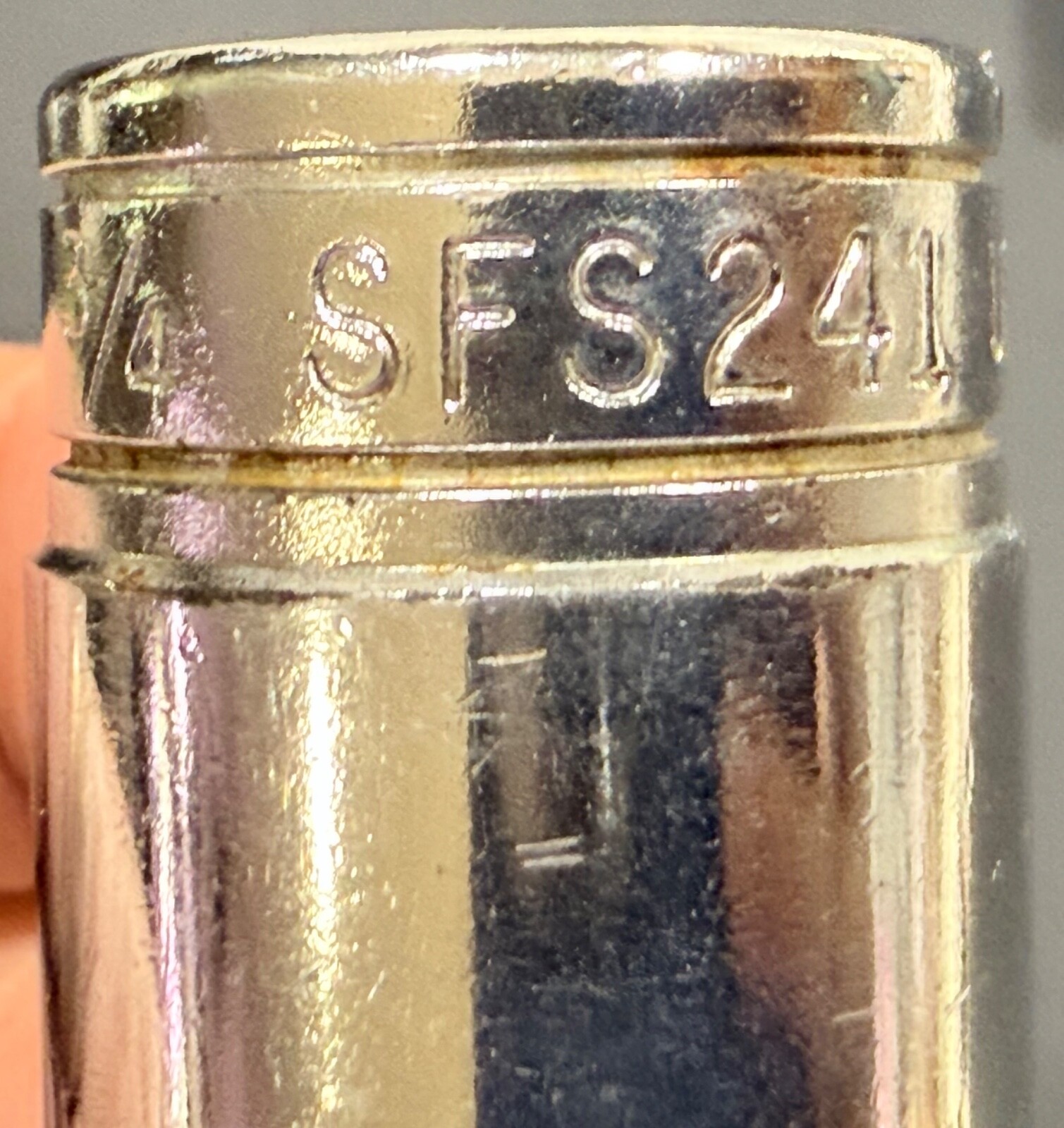 Snap-on 3/8″ Drive 6pt SFS series Deep Socket SAE Flank Drive USA 7 pc set.