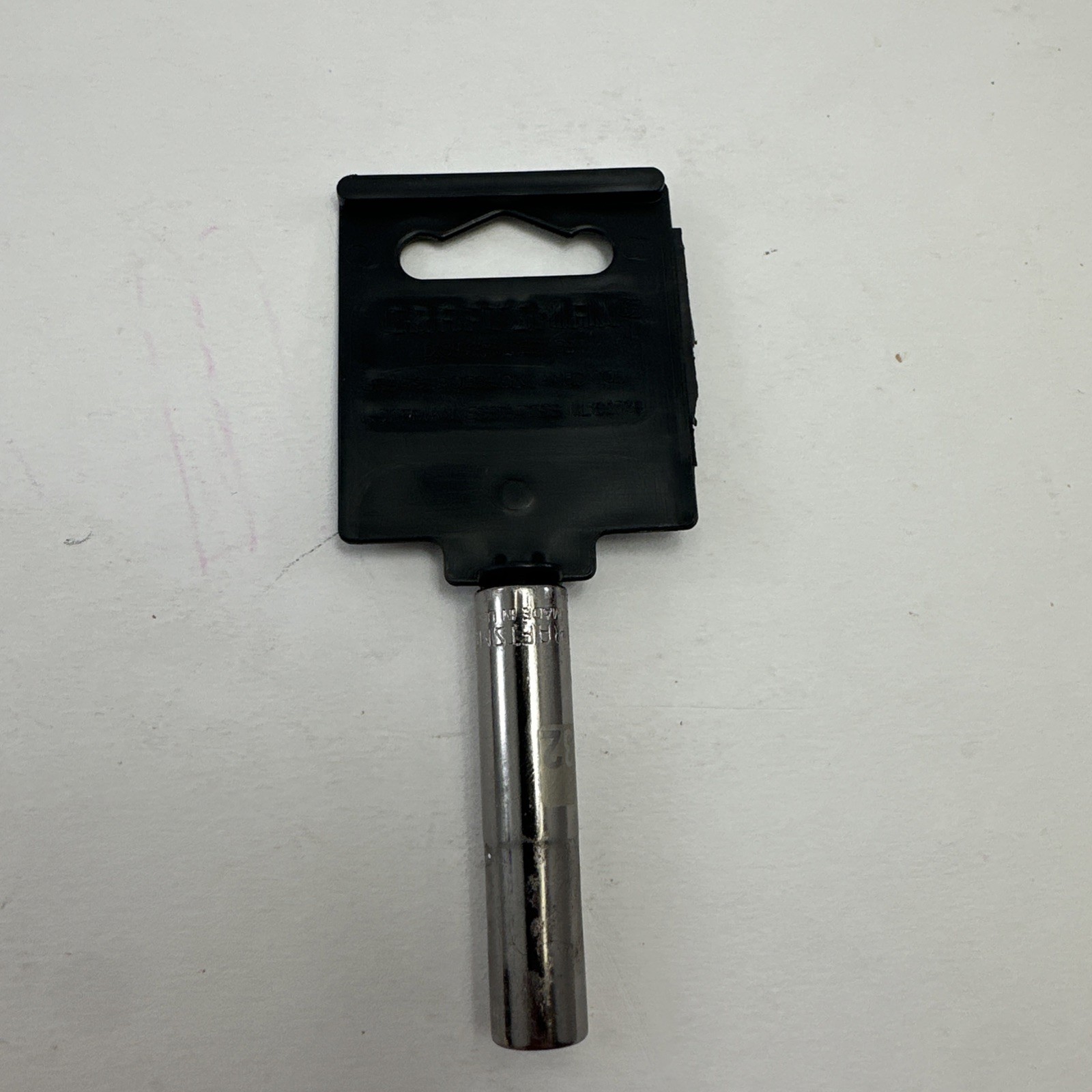 Vintage Craftsman 9/32″ In 1/4″ In Drive SAE Deep Socket 6 Point #34613 New NOS