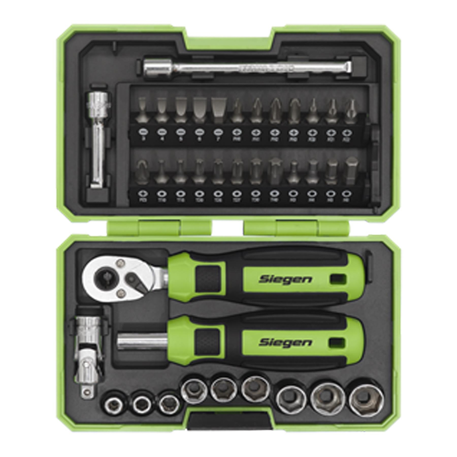 Sealey Socket & Bit Set 38pc 1/4″Sq Drive High Grade Steel