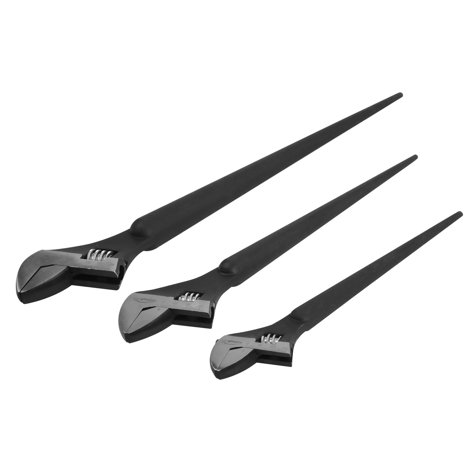 10″ 12″ 16″Adjustable Construction Spud Wrench Set SAE &Metric Scale Marked 3pcs