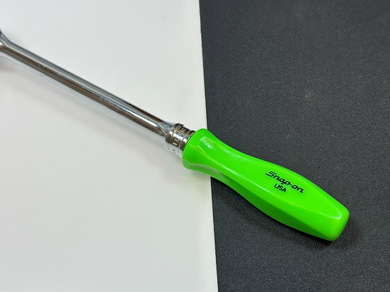 🇺🇸 Snap-on Tools USA FL836 3/8″ Drive LONG Green Hard Handle Ratchet
