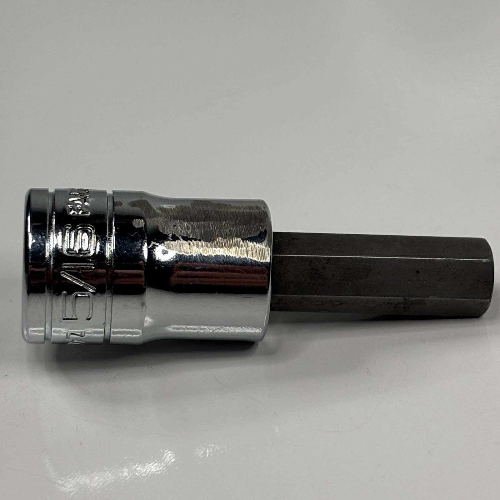 Snap On Tools FA10E 3/8 Drive SAE 5/16 Standard Hex Bit Socket Driver USA 1999