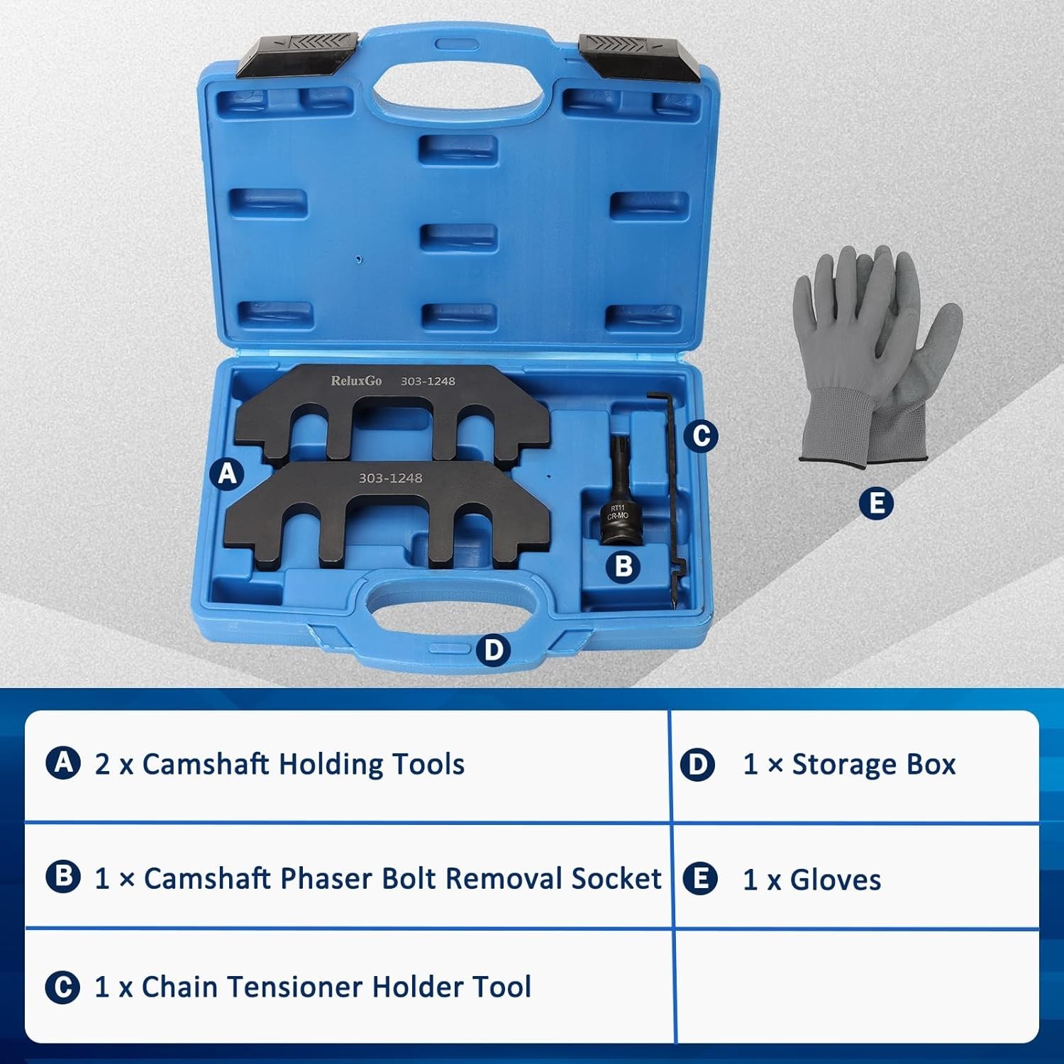 303-1248 Camshaft Holding Tool Kit with Tension Tool, Engine Timing Alignment…