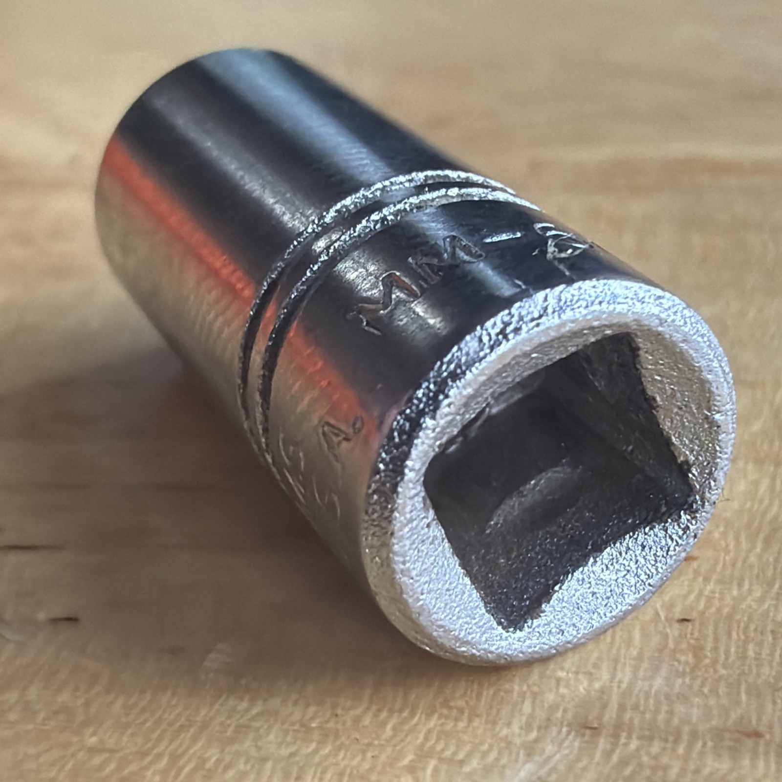Vulcan x Williams Tools 8mm Shallow Socket 1/4″ Drive 6 Point MM-608 Vtg USA