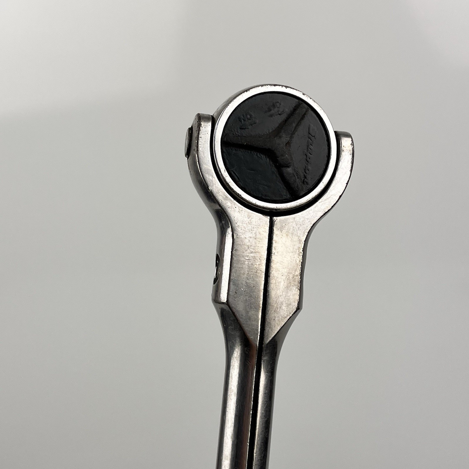 Snap On Tools 3/8″ Drive Swivel Head Roto Ratchet F747A Black Hard Handle