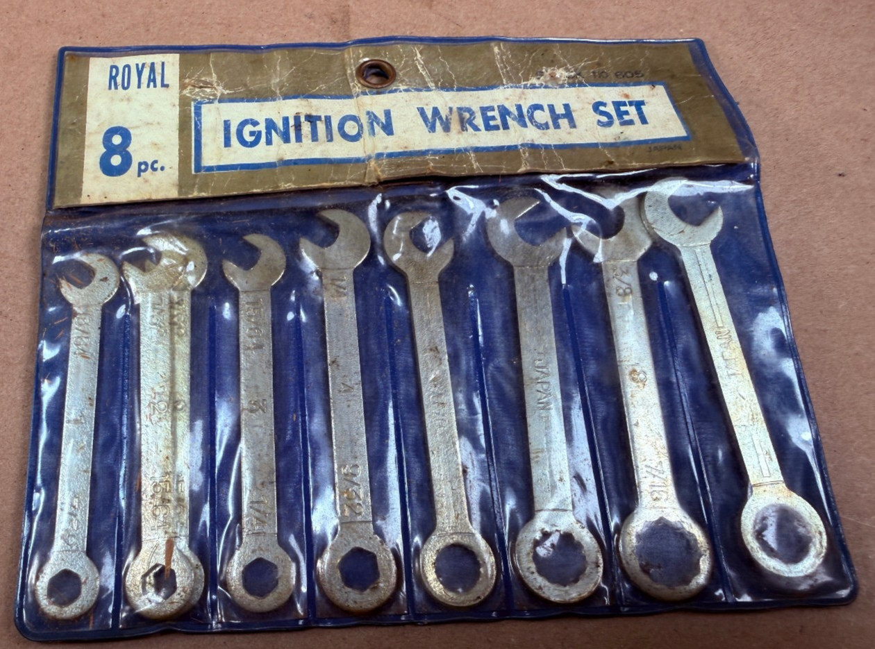 ROYAL Made in Japan Ignition Wrench Set of 8 – In Pouch – Free shipping