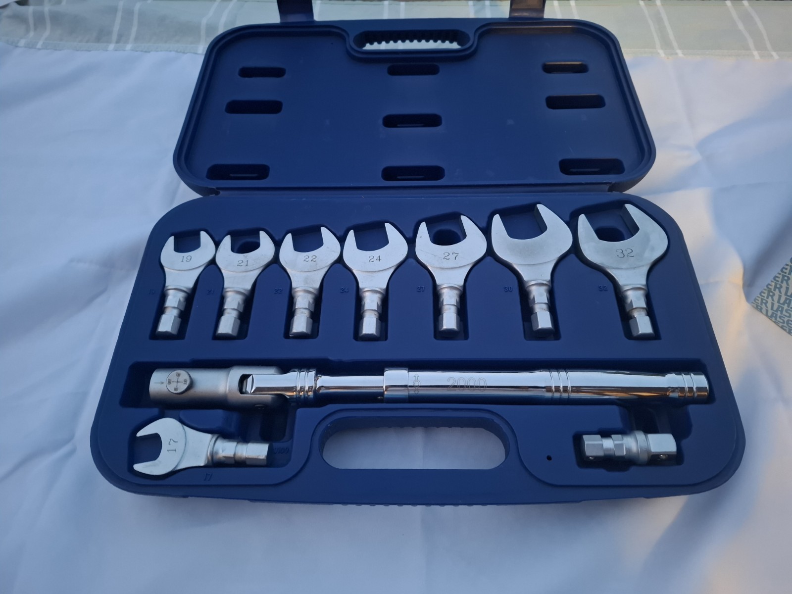 Boxed NOS LASER 10 piece obstruction spanner head tool set Never Used