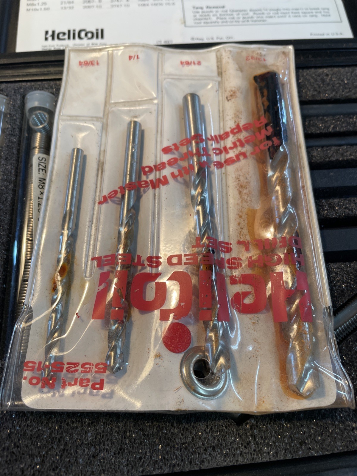 4937-150 Helicoil Metric Master Thread Repair Kit Used See Pictures