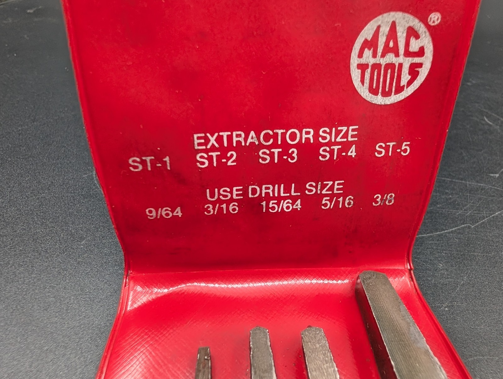 MAC Tools USA 5pc Screw Extractor Set – No. 353 – Free Shipping