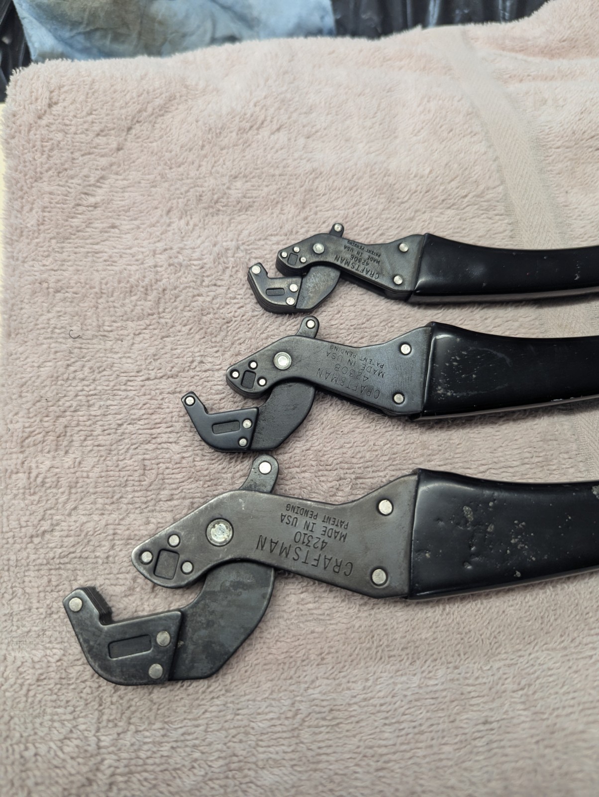 Craftsman USA Professional Clench Wrench 3Pc Set No. 42310, 42308 and 42306