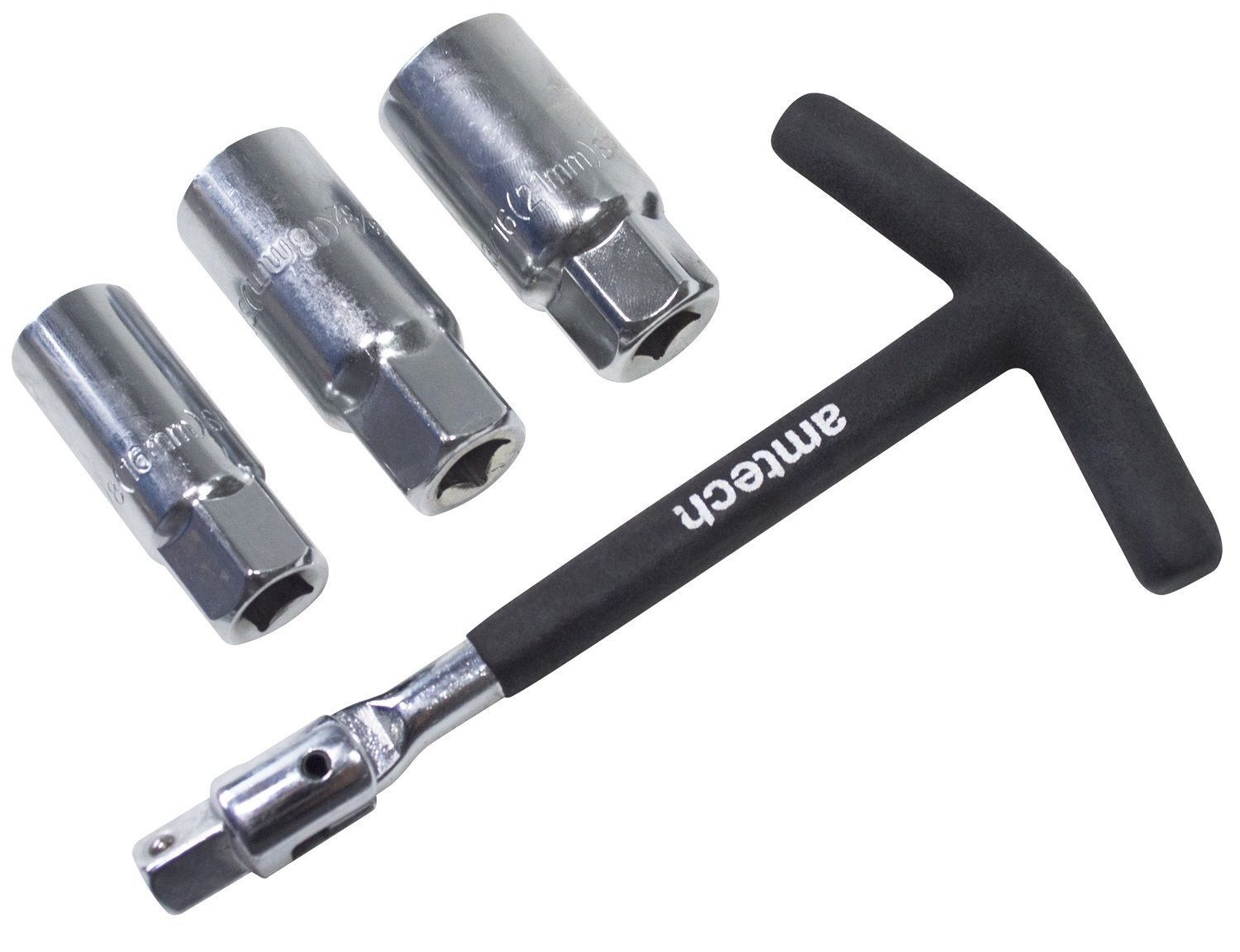 4PC 21MM 16MM 18MM T HANDLE SPARK PLUG SPANNER WRENCH REMOVER SOCKET I3665