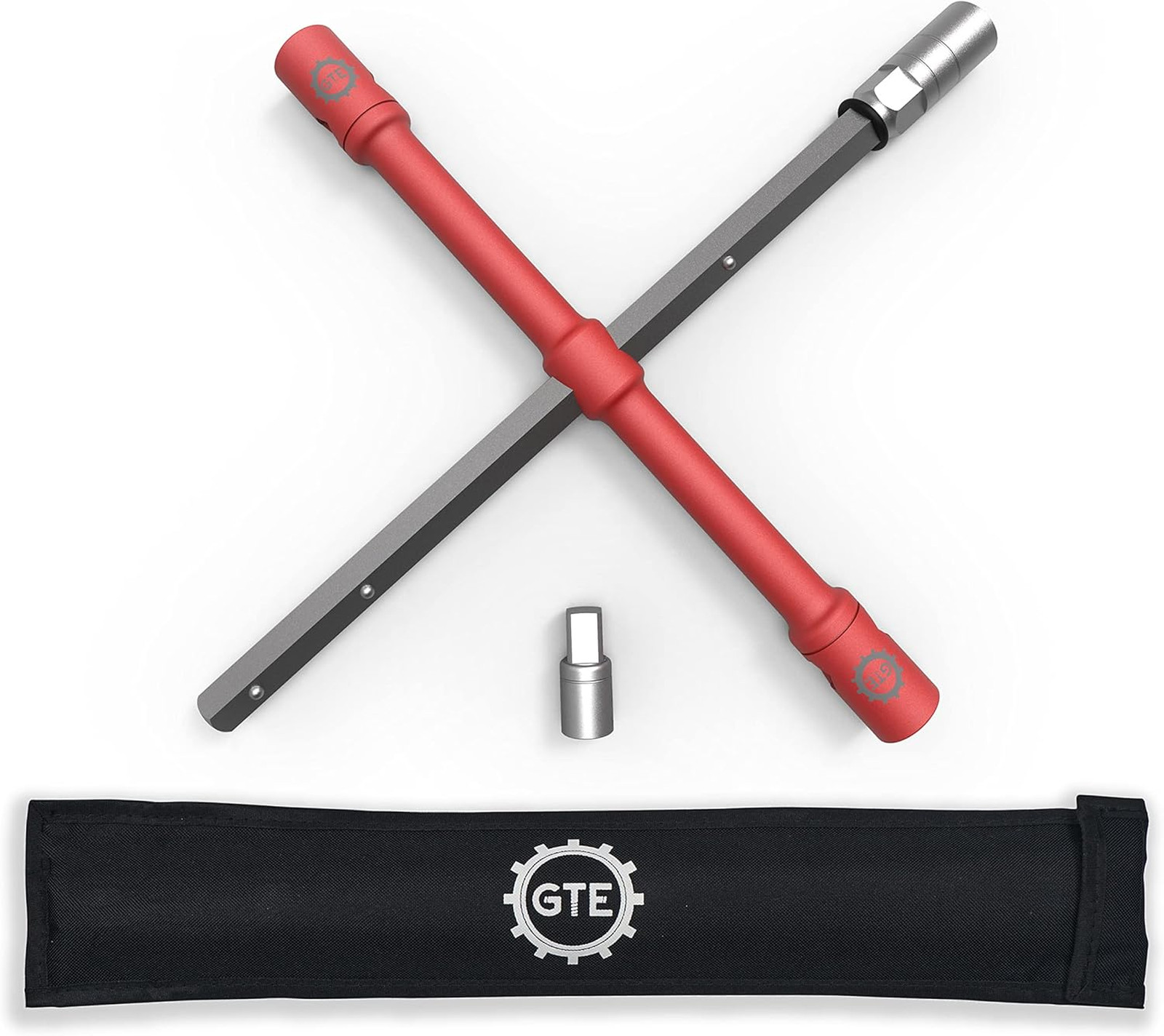 Universal Lug Wrench Set 26 Inch Compact Tire Iron with Extra Torque, Standard