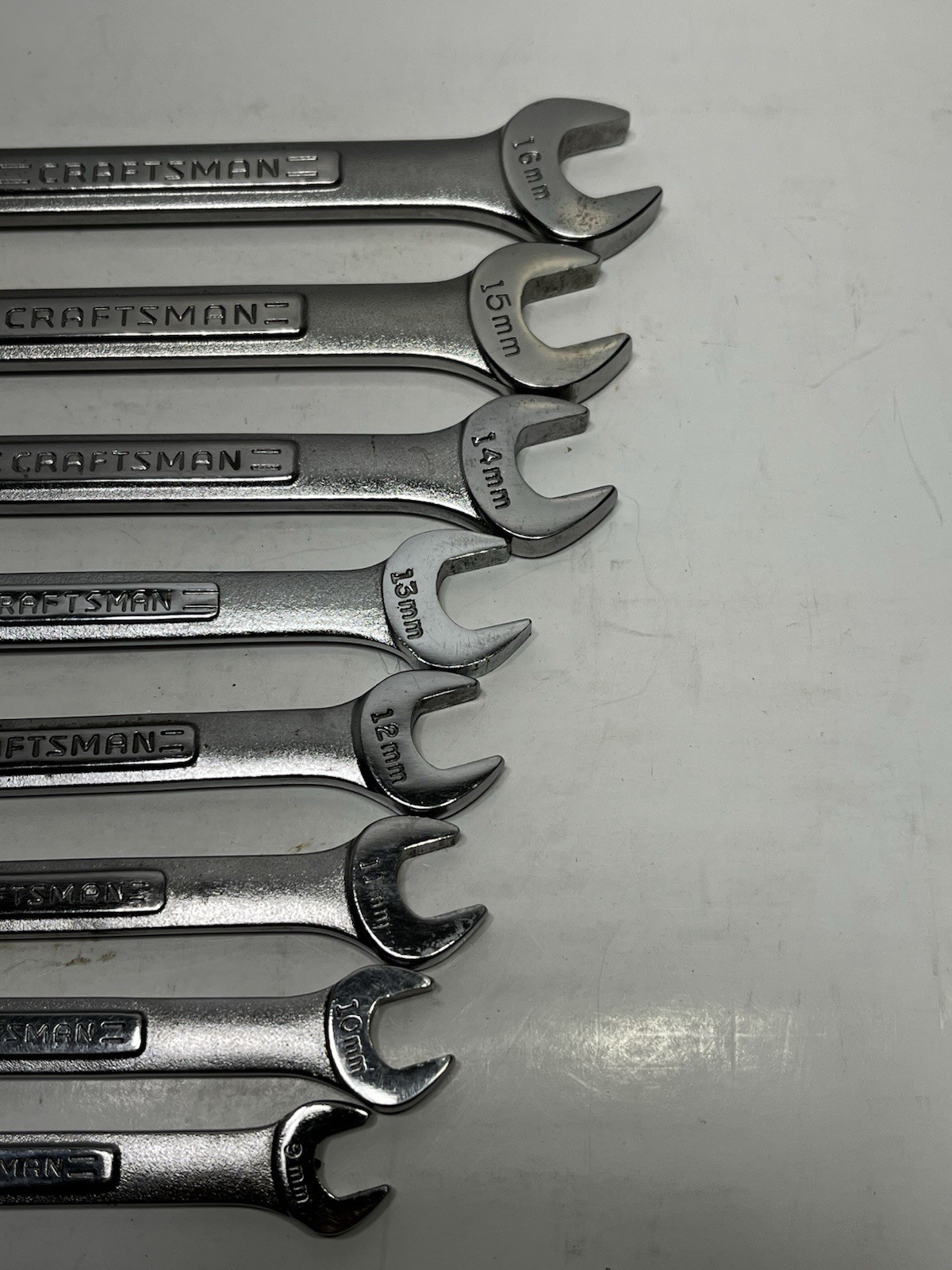 Craftsman 8 Piece 12 Point Combinaition Metric Box End Wrench Set