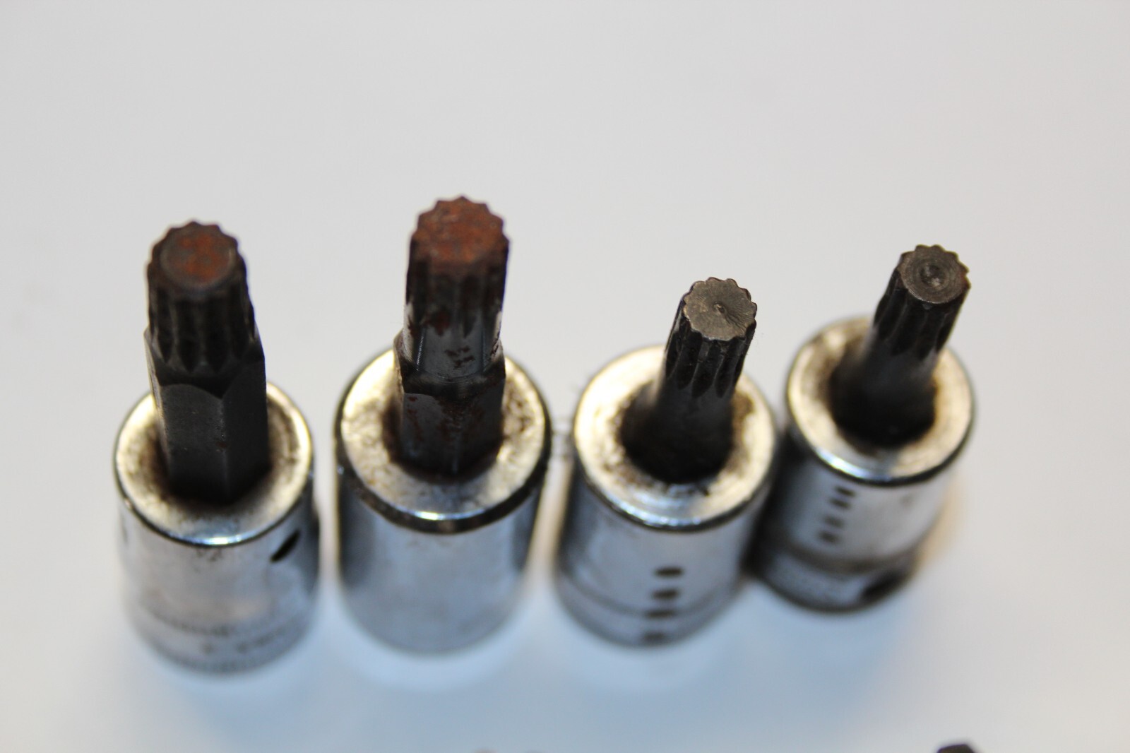 Snap-on Tools 3/8″ DRIVE HEX TORX Triple Square Bit Socket LOT USA 15pcs