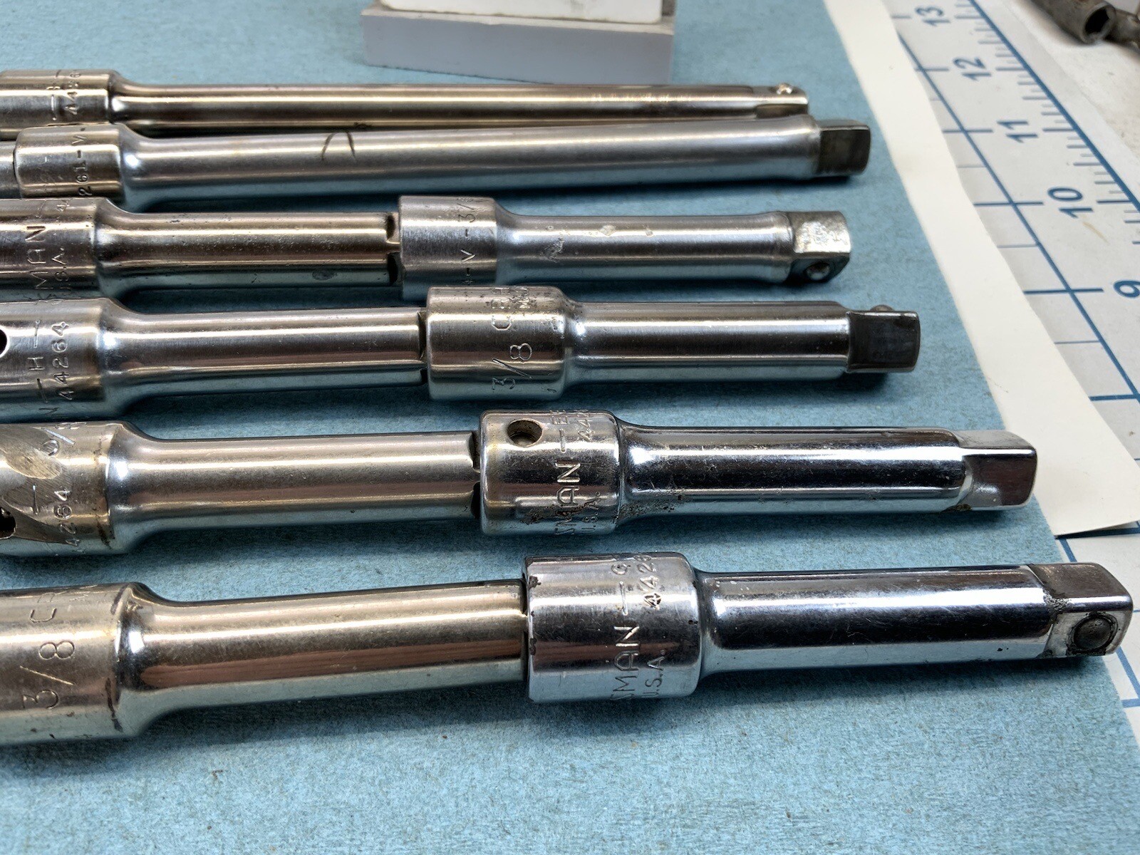 Craftsman 14pc 3/8 Drive Extensions, 3in. 44264 And 6in. 44261, USA Made