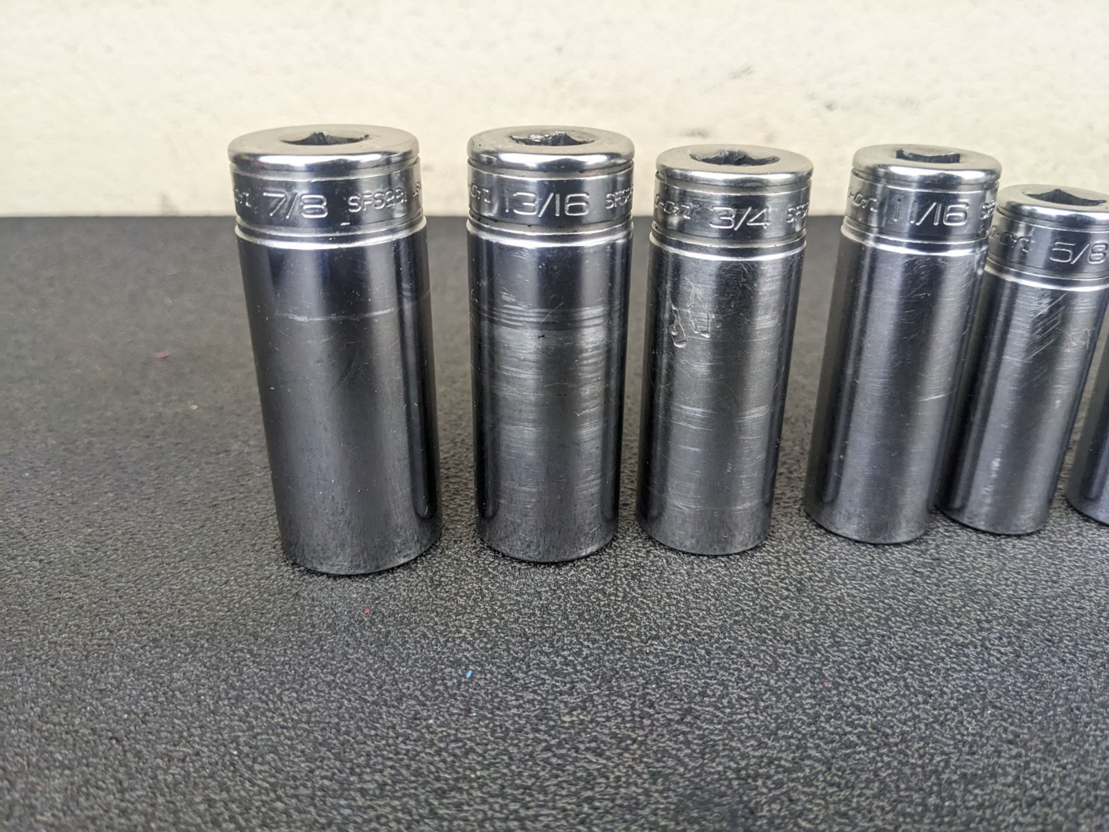 #bm403 Snap on Tools 211SFSY 3/8″ Drive Deep Chrome Socket Set Socket Set