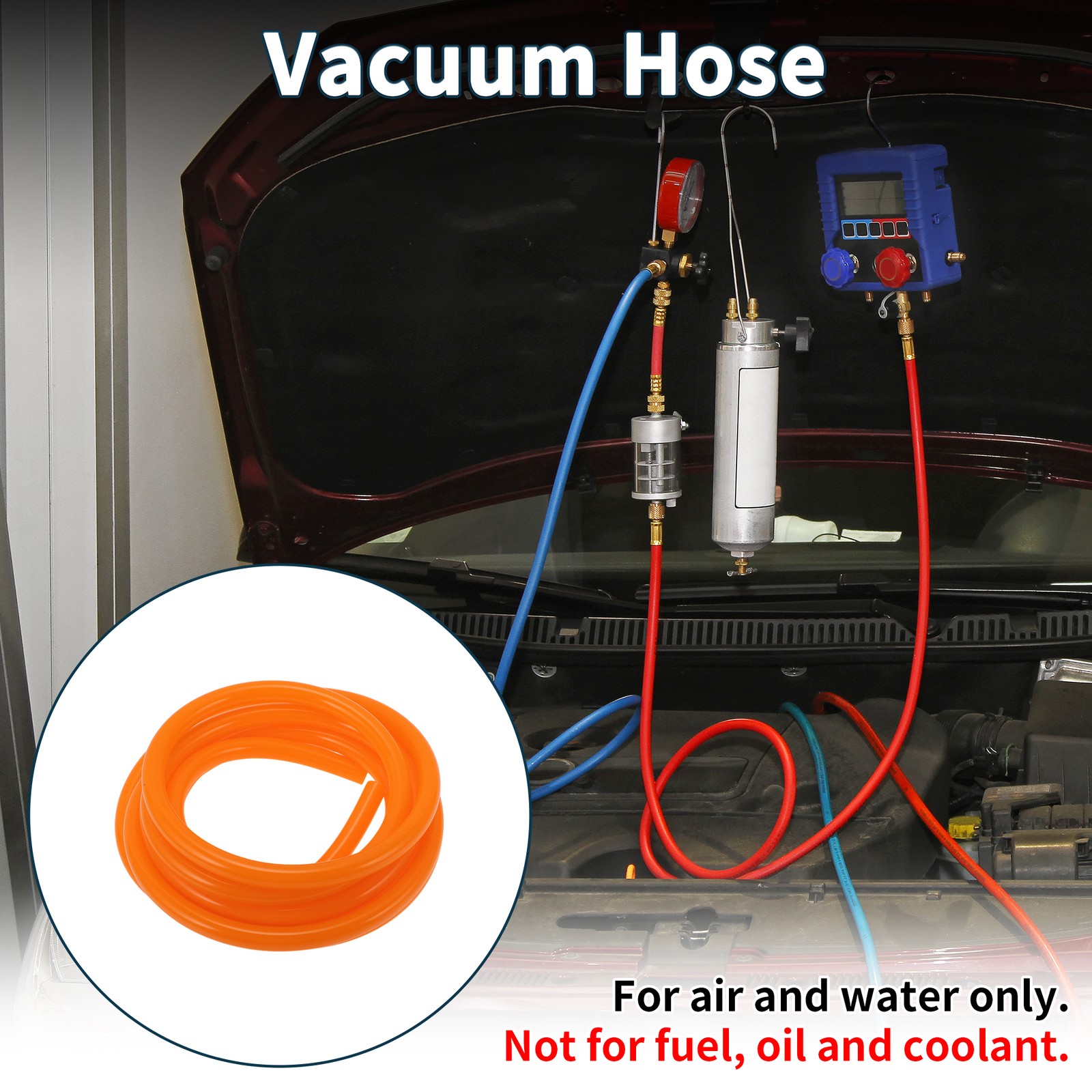 Vacuum Tube 15/32″ 12mm 3mm 1pc for Car 130PSI