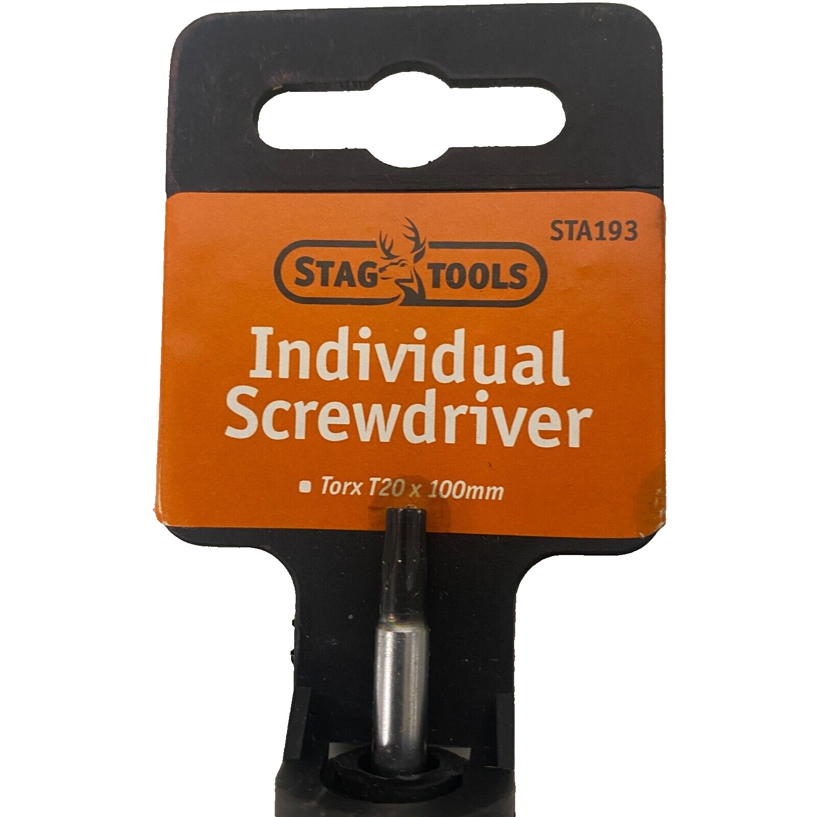 Stag Tools STA193 Torx Individual Screwdriver T20 x 100mm Soft Handle Workshop