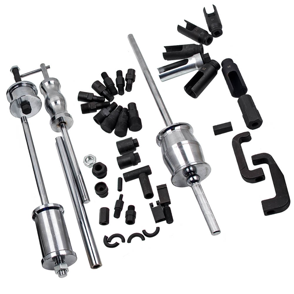 Auto Truck Diesel Injector Extractor Slide Hammer Puller Full Tools Set