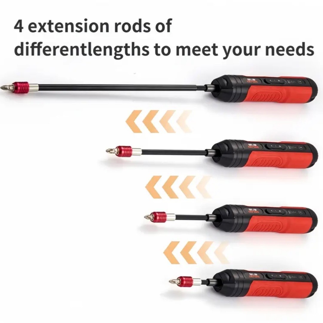 4 – Piece Magnetic Screwdriver Hexagon Bit Holder Extension Set – 4 Lengths