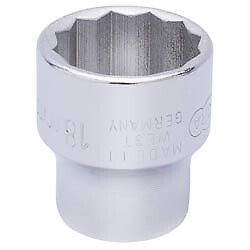 18mm 3/8″ Square Drive Elora Bi-Hexagon Socket