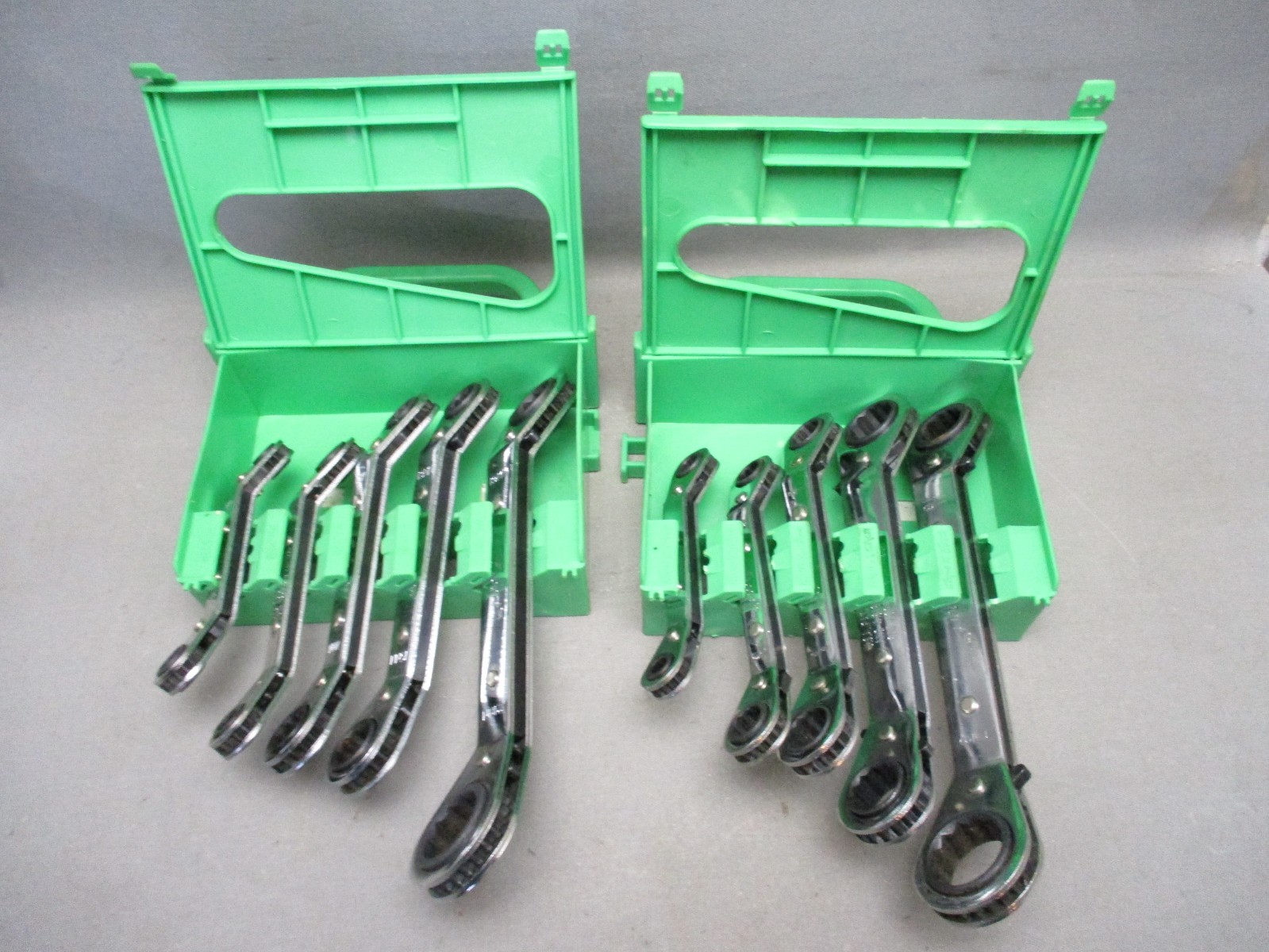 Expert by Kastar Tools 2 Sets 5 Pc SAE & MM Offset Ratcheting Box Wrench Set