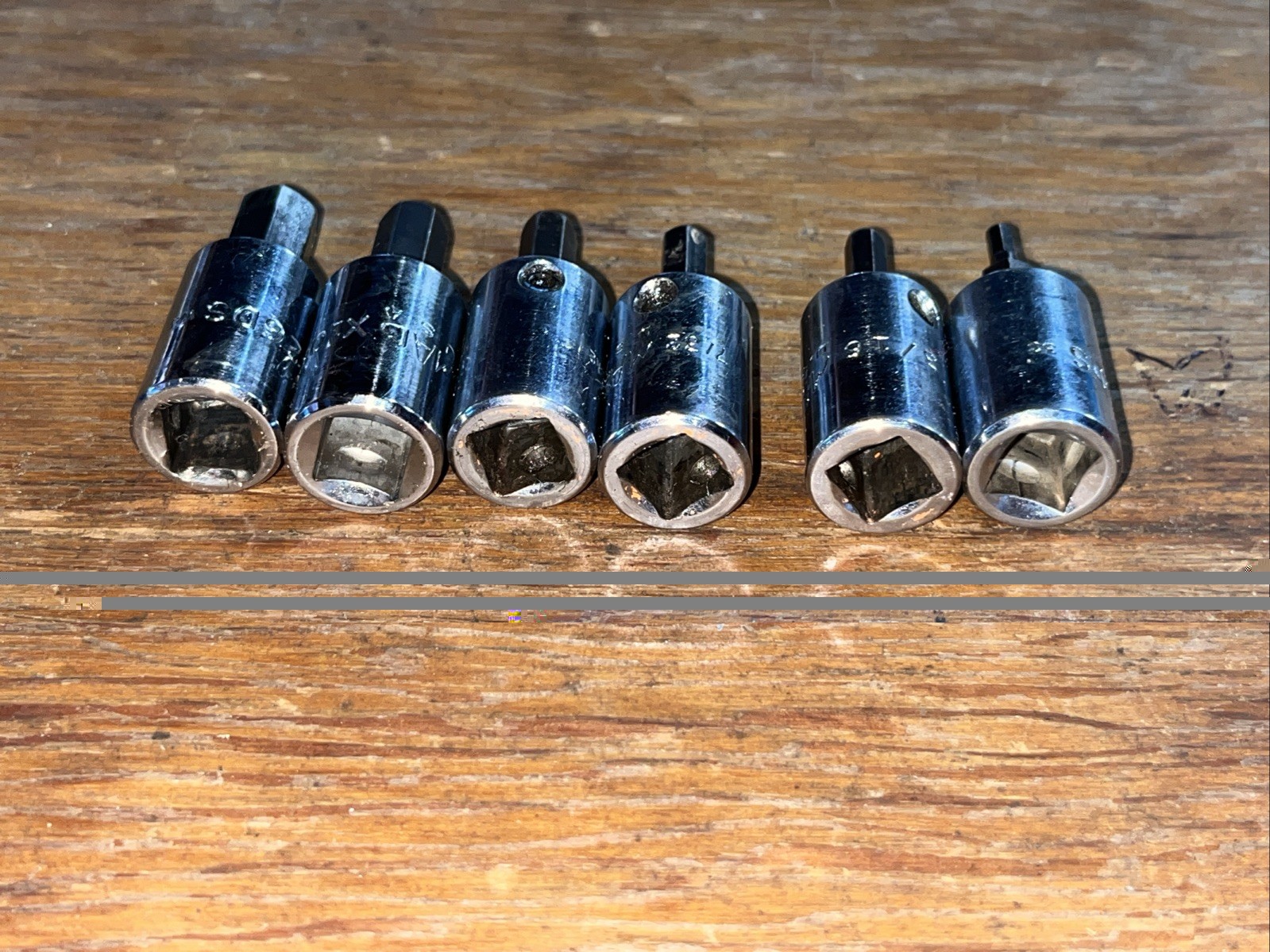 MAC Tools Set of 6 SAE 3/8″ Drive Hex Bit Socket Drivers 1/8″-3/8″ X46DS-X126DS