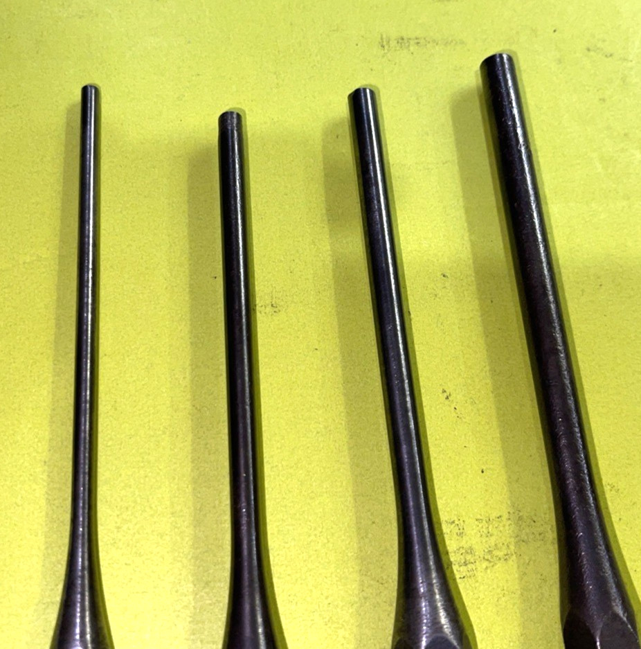 MAC TOOLS 4 PIECE LONG PIN PUNCH 5/32-5/16 SET FREE SHIPPING IN THE US