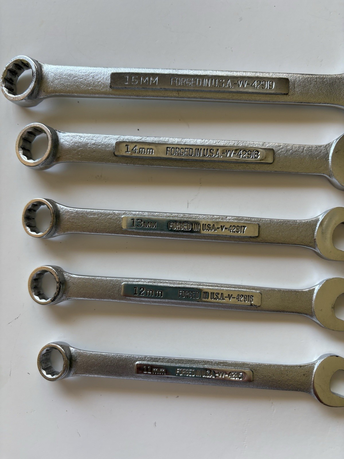 Craftsman Metric Combination Wrenches USA 12pt, 11mm 12mm 13mm 14mm 15mm vv