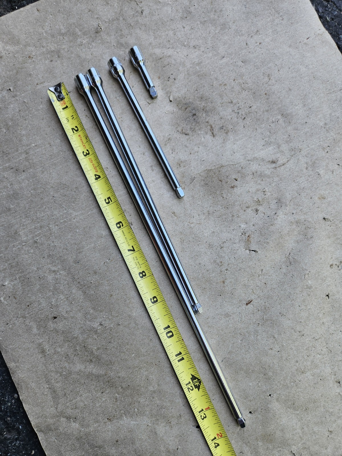 Lot Of 4 Unused Snap-on 1/4″ Drive wobble extensions (14″, 10″, 6″, 2″)