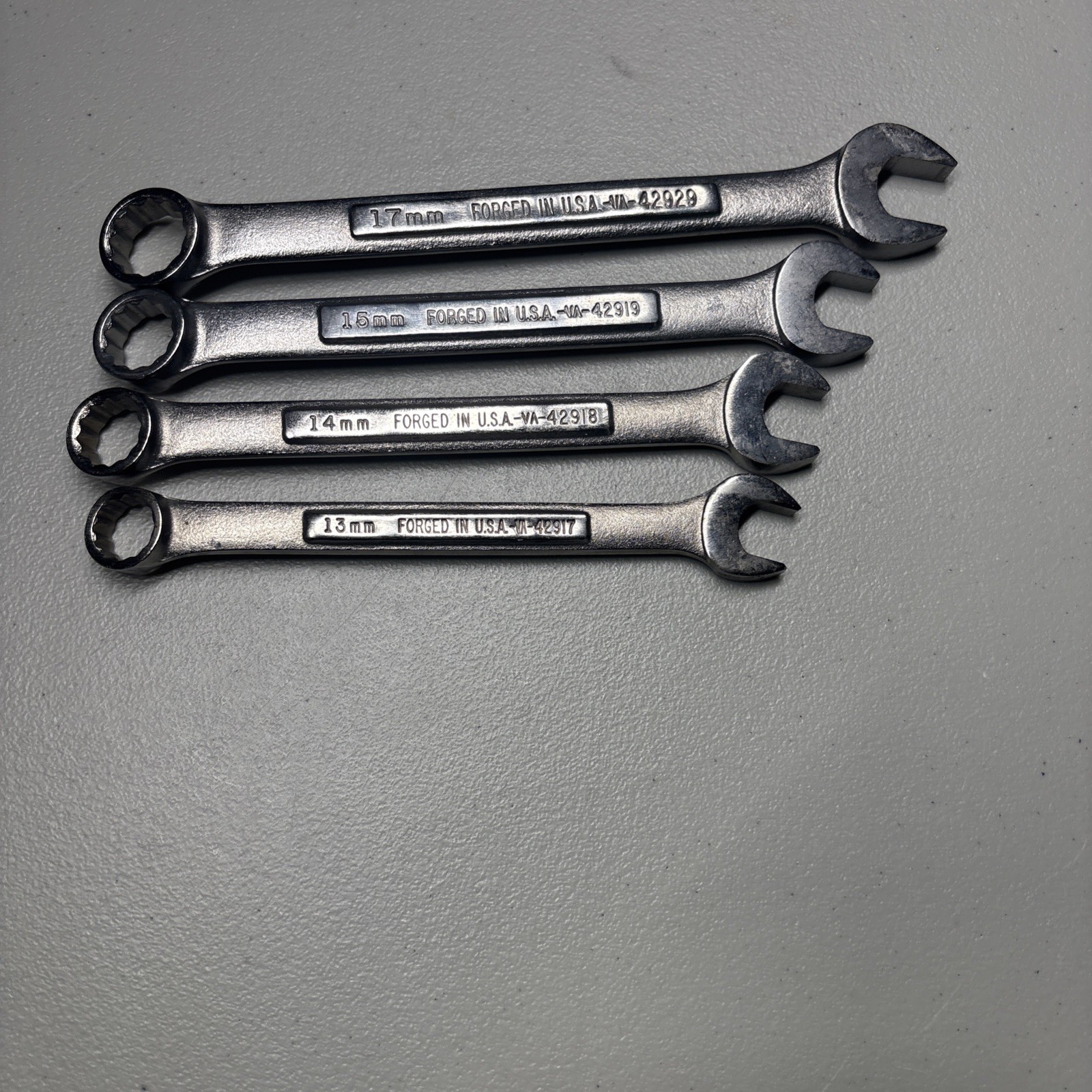 Craftsman Open/Closed End Wrench 4PC Set 13,14,15,17mm Forged In USA