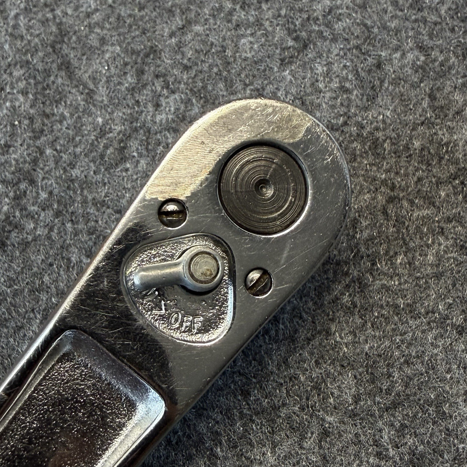 Snap-on FN720A 3/8″ Drive 6″ Long Chrome Short Handle Ratchet USA