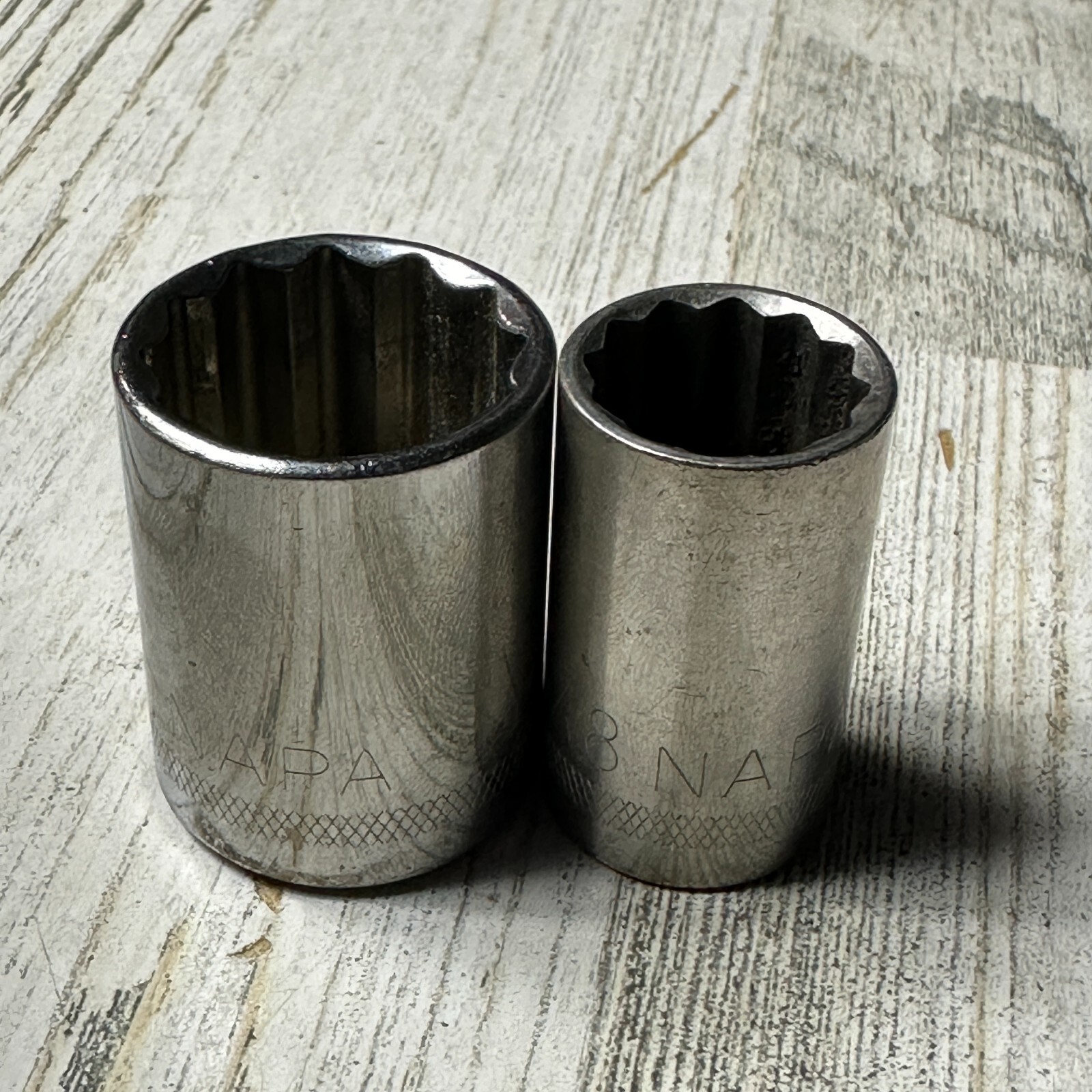NAPA 5/8″ & 7/8″ Socket 1/2 Drive 12pt USA made NT1226 & NT1228