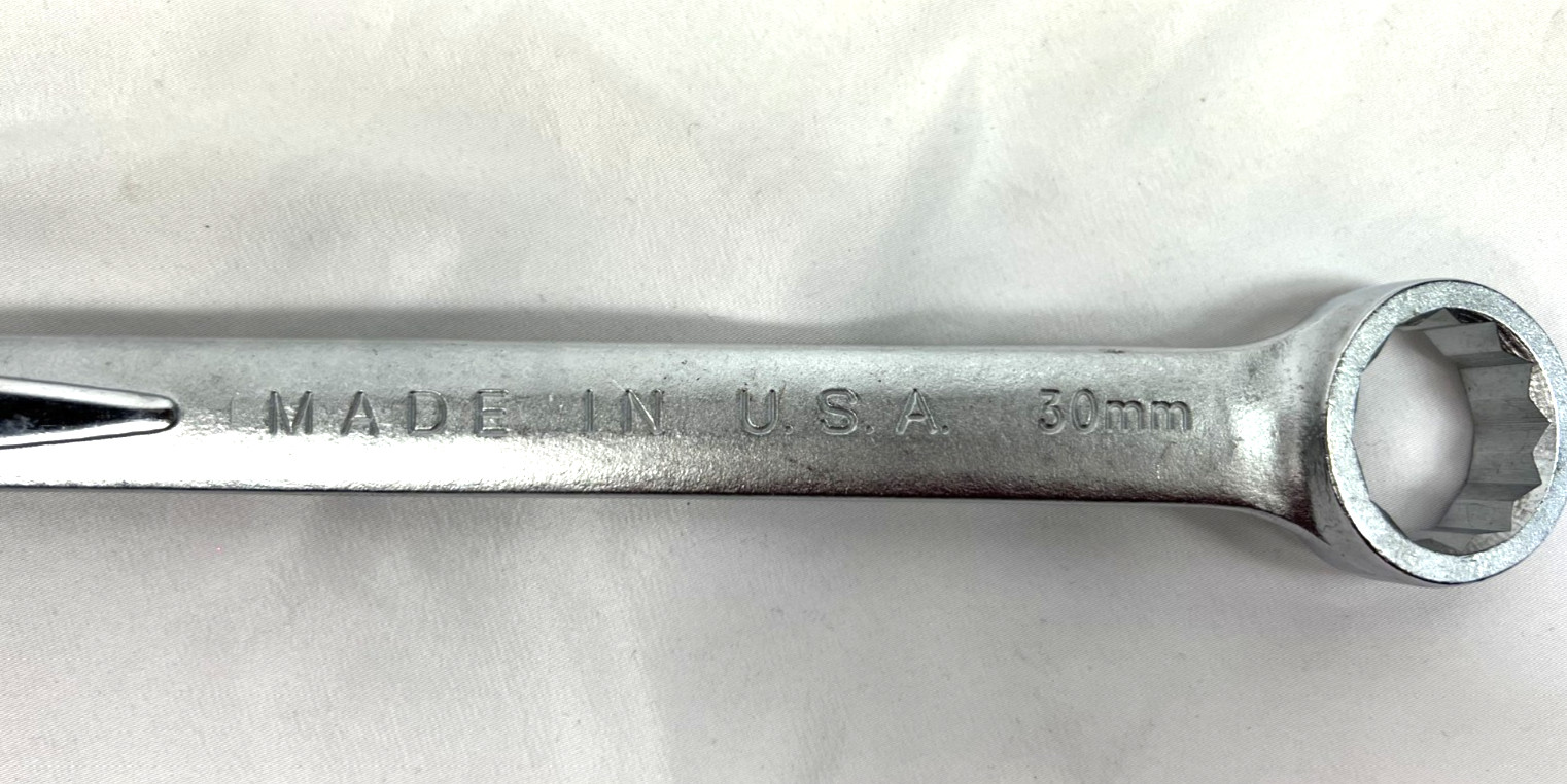 EASCO 30mm Combo Wrench #63630 12-Point Box End Forged Alloy Steel USA 16 Inch