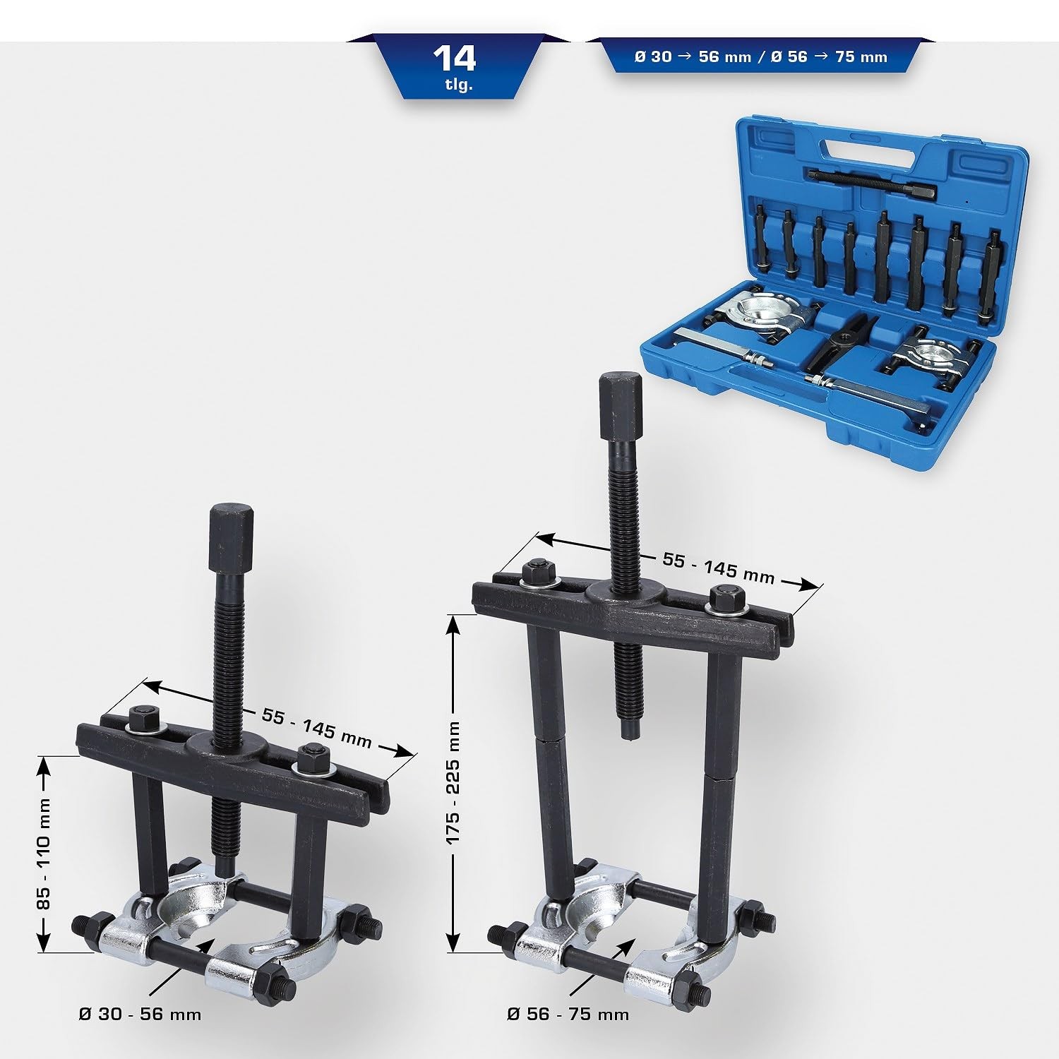 BT631100 Puller Set for Ball Bearing with Separator 10pcs Powered by KS TO…