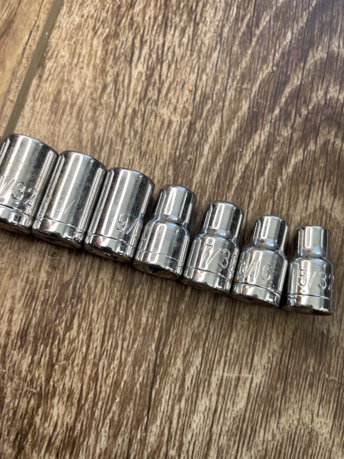 SAE Socket Set Lot 13pc 3/4”-5/32” w/ Extension & Stanley Adapter