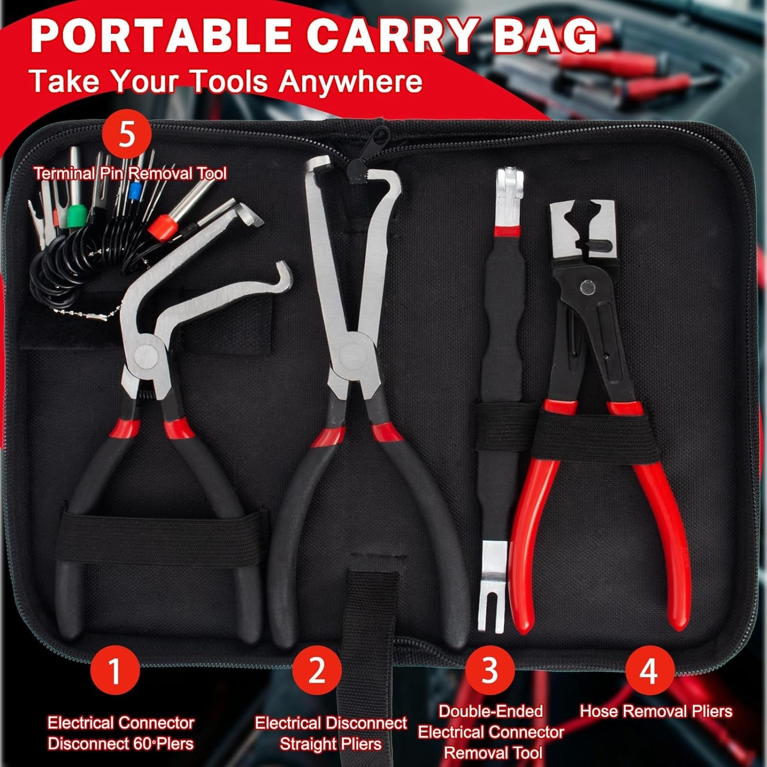 Complete 5-Piece Electrical Pliers Set – Non-Slip Grip for Precision Removal