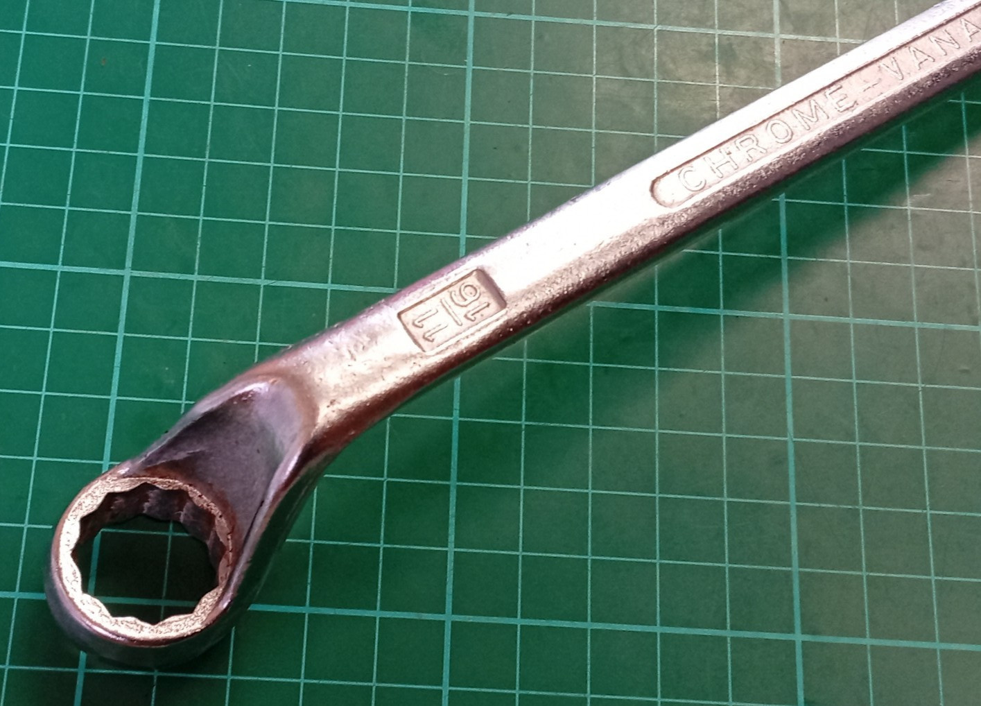 Elora No110 11/16″ x 3/4″ AF, Chrome-Vanadium Offset Ring Spanner, Germany