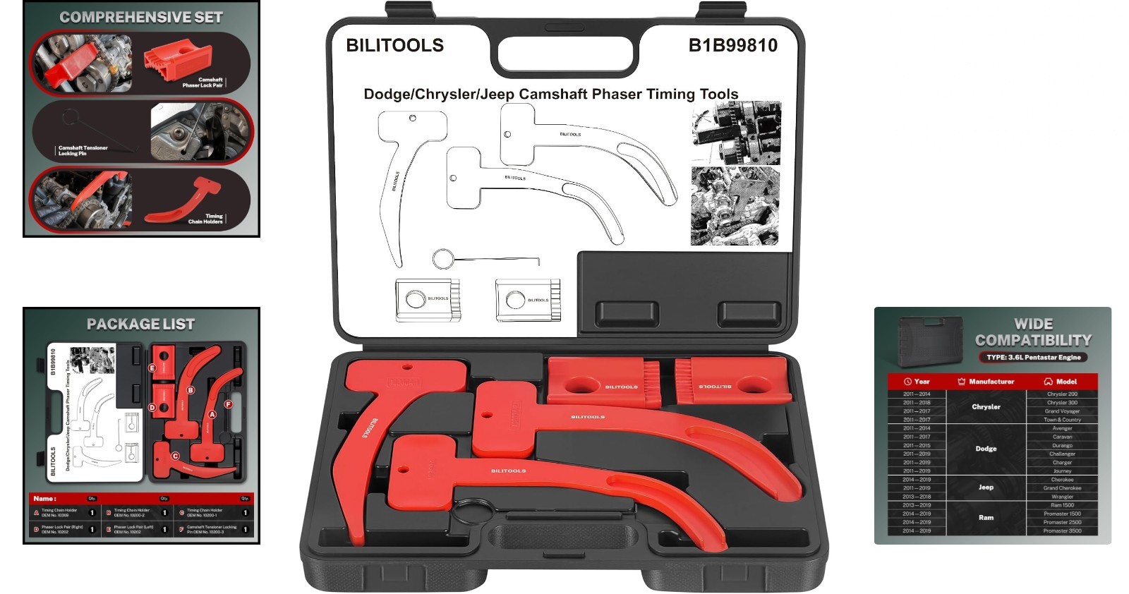 3.6 Pentastar Timing Tool Kit-Cam Phaser Locking Tool Kit for 3.6L VVT Engine…