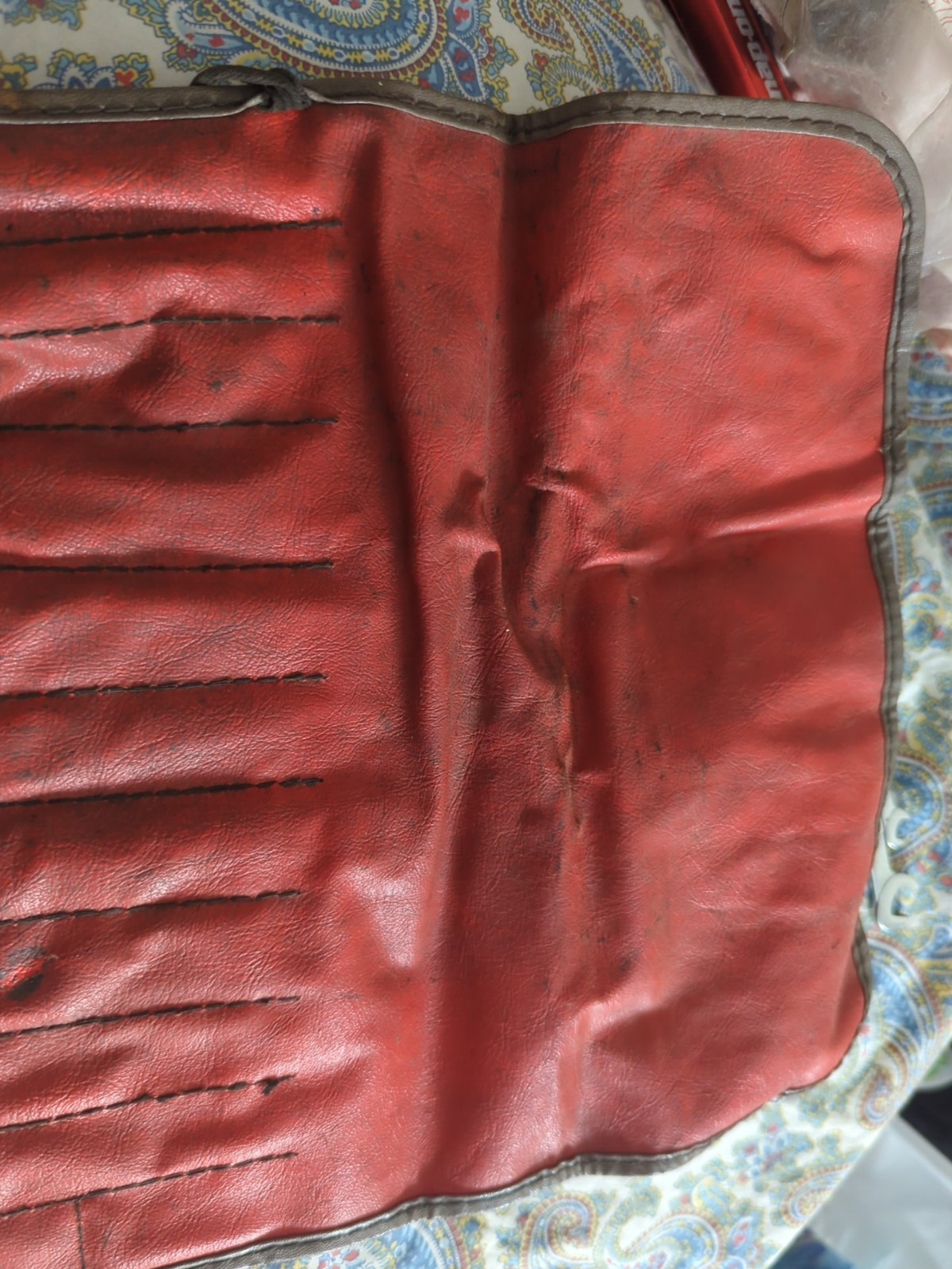 SNAP ON C-110D Red BAG POUCH ONLY No Tools! Holds Ignition Wrench Set Vintage