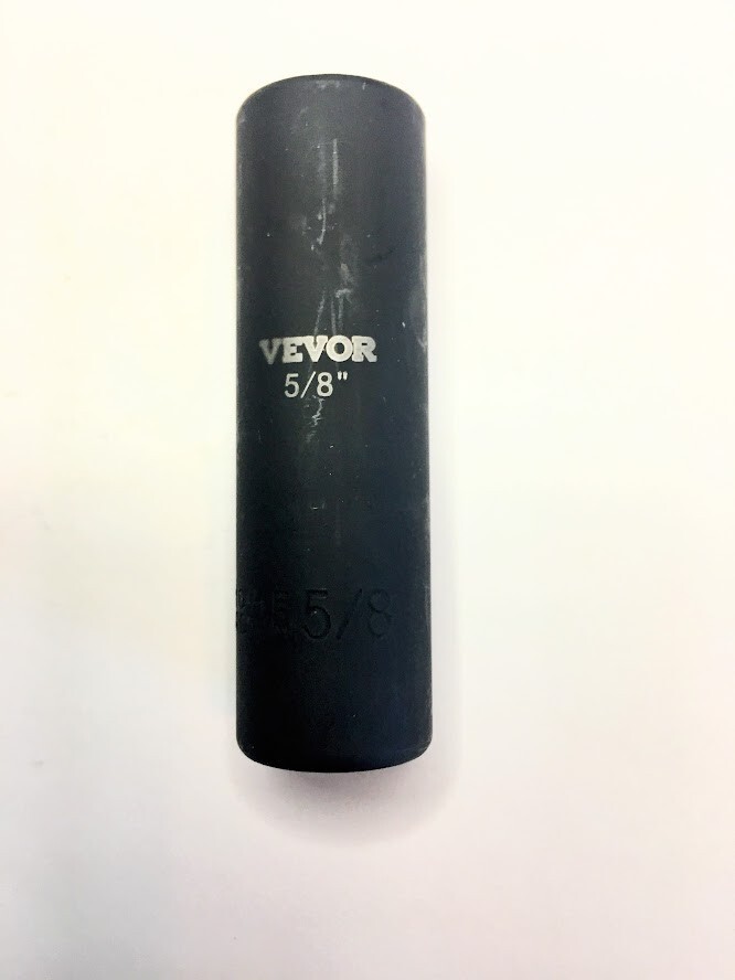 VEVOR 5/8″ x 1/2″ Deep Impact Socket – 6 Point – Free USA Shipping