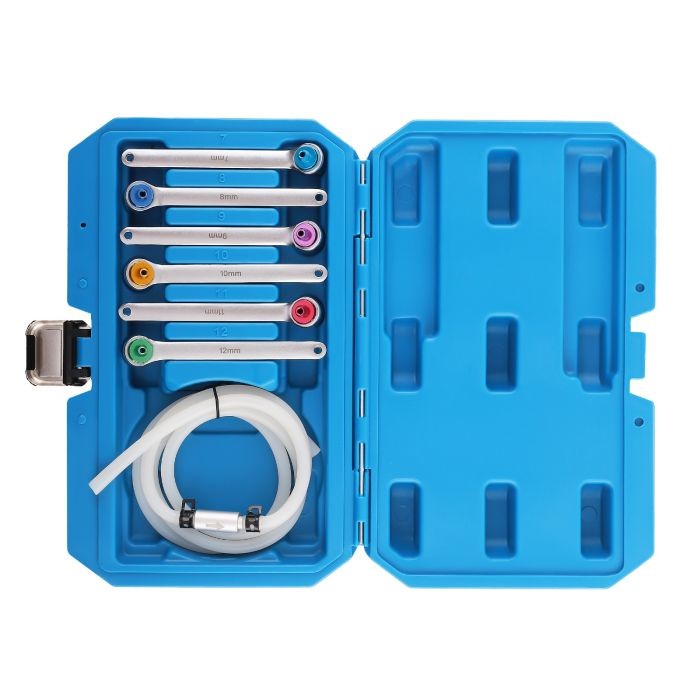 7Pc Brake Clutch Oil Bleeder Bleed Extractor Wrench Kit 12 Point Socket 7 – 12mm
