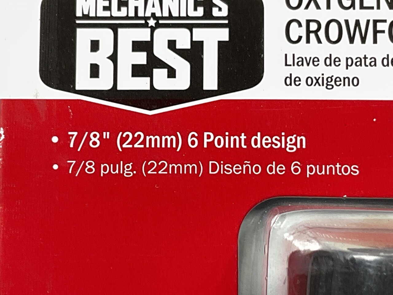 Mechanics Best TR25249 Oxygen Sensor O2 Crowfoot Socket Wrench – 22MM