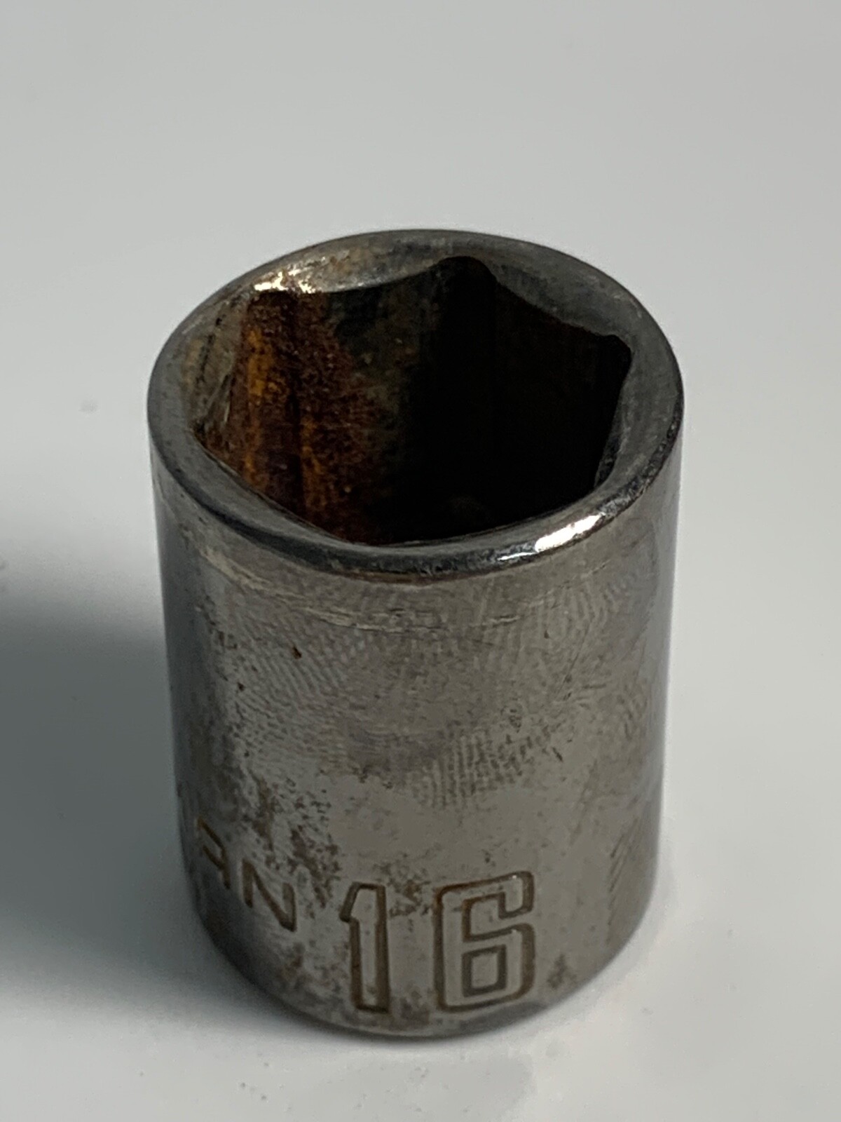 Craftsman  16 mm x 3/8″ Dr Socket 82-271GM Gunmetal Chrome Free USA Shipping