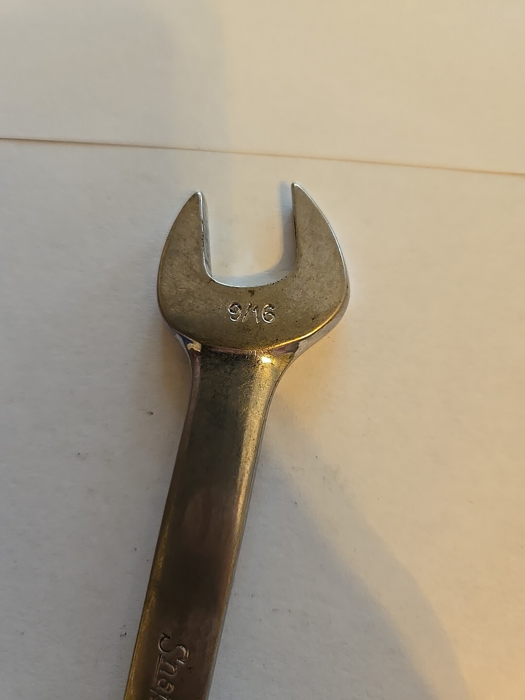 Snap On 9/16″ 12PT Short Chrome Combination Wrench OEX180