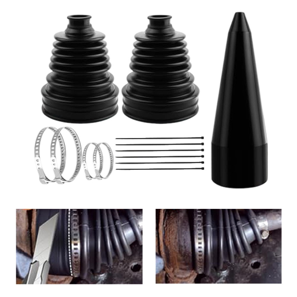 For CV Boot Repair Kit Complete with Expander Tool Soft Axle Boots and Clamps