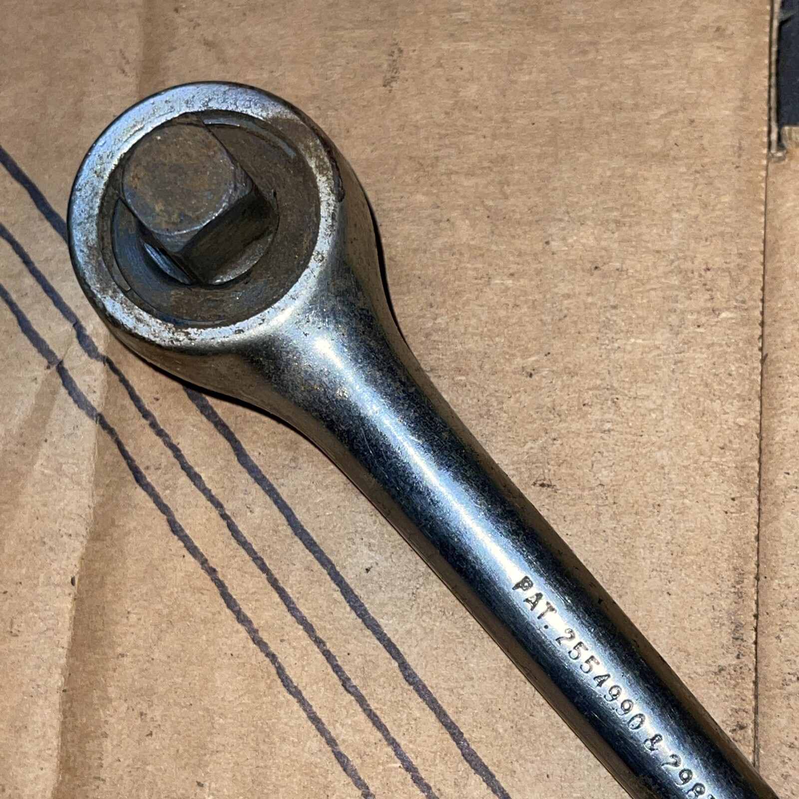 Vintage Husky USA CS 43 1/2 Drive Reversible Socket Ratchet Working CS43 1/2″