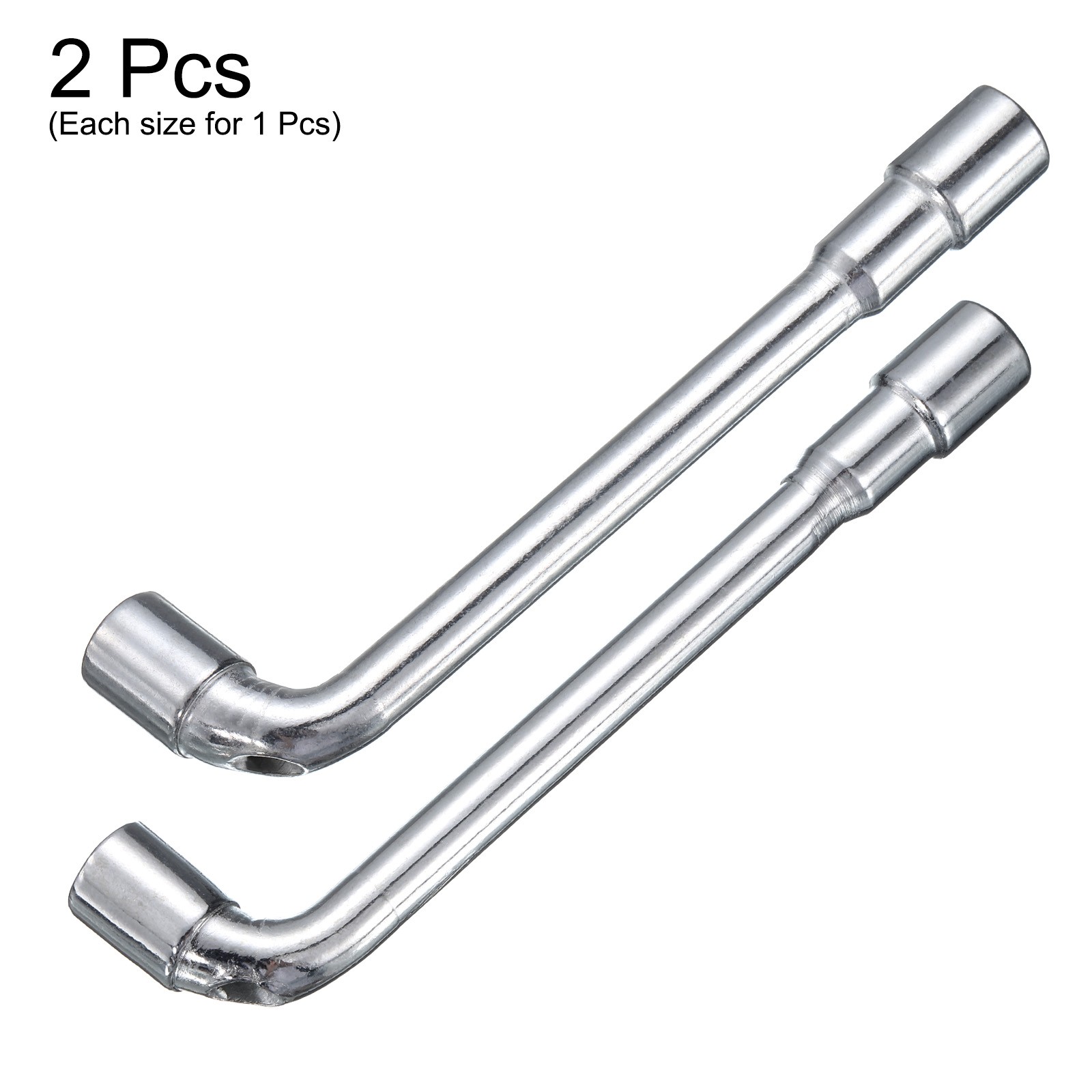 2pcs L Shape Angled Hex Socket Wrench Set 6mm 7mm Double Ended Socket Spanner